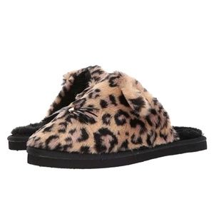 KATE SPADE NEW YORK BELINDY CAT SLIPPERS LEOPARD